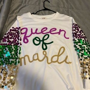 Bibi NWT Queen of Mardi top